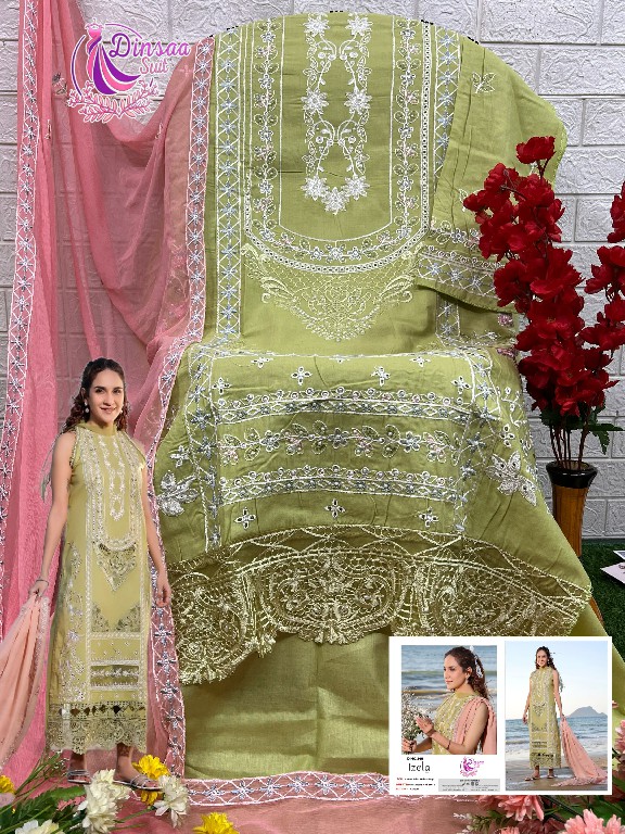 IZELA VOL 1 BY DINSAA SUIT FANCY HEAVY DESIGN PAKISTANI SALWAR KAMEEZ