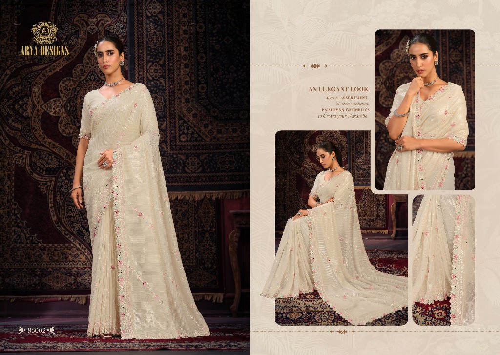 Arya Swarna Vol-8 wholesale Designer Saree Sequence Work Sarees