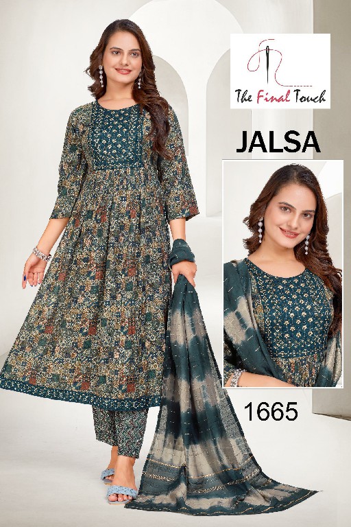 The Final Touch Jalsa Wholesale Capsule Print Anarkali Tops With Pant And Dupatta