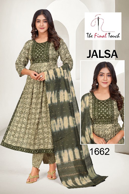 The Final Touch Jalsa Wholesale Capsule Print Anarkali Tops With Pant And Dupatta