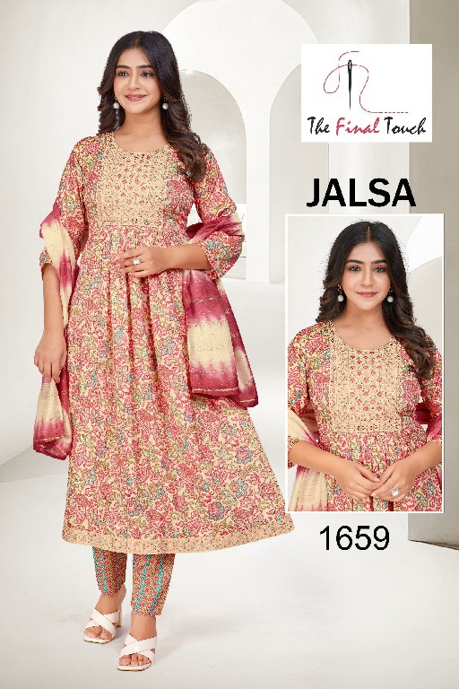 The Final Touch Jalsa Wholesale Capsule Print Anarkali Tops With Pant And Dupatta