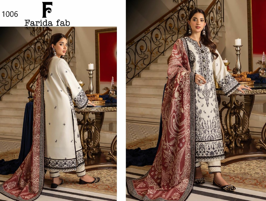Farida Fab Gul Mohar Wholesale Pure Cotton Pakistani Printed Dress Material