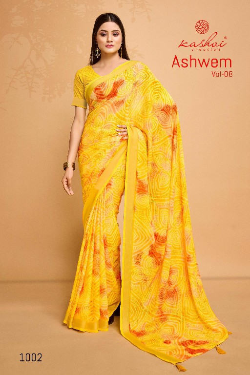 Kashvi Ashwem Vol-8 Wholesale Dull Moss With Satin Border Sarees