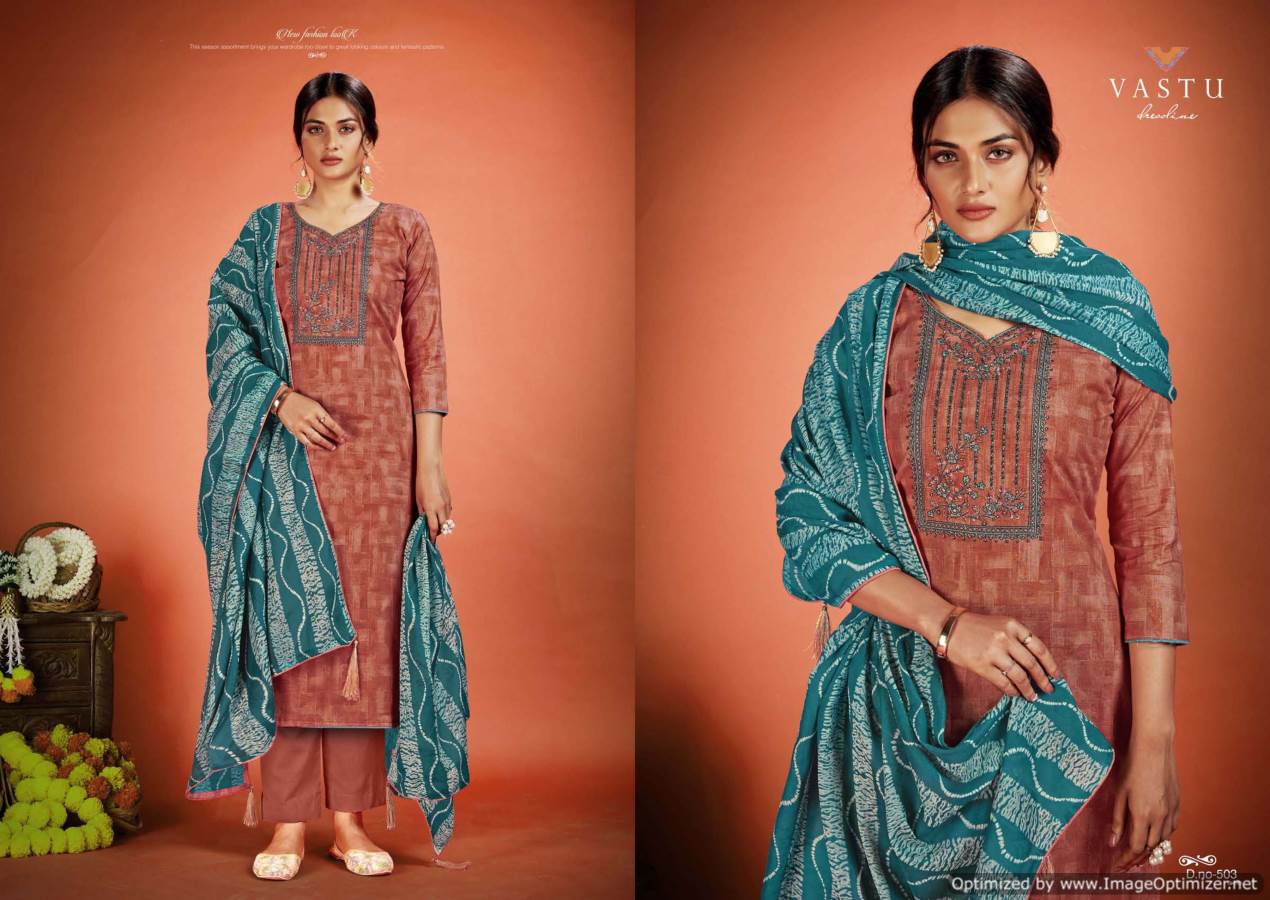 Vastu Netra Vol-5 Wholesale Readymade Regular Wear Cotton Suits