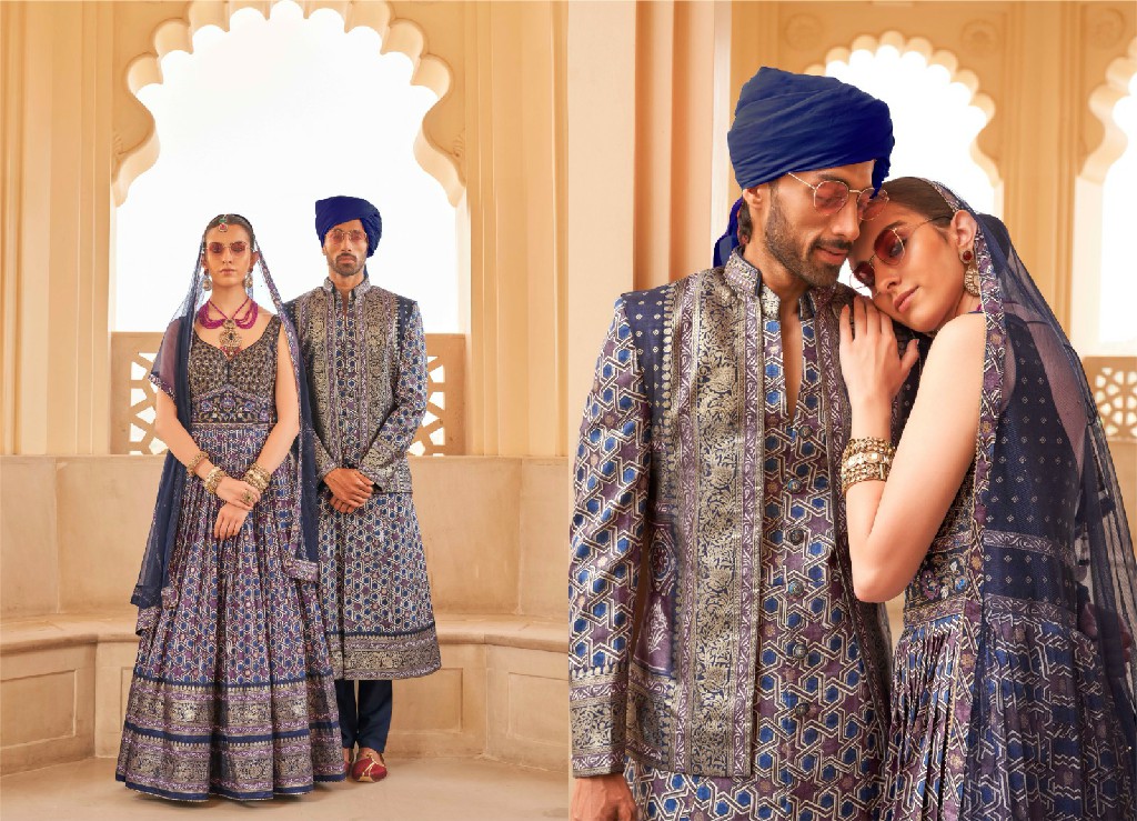 Rewaa Meera Mohan Wholesale Designer Women Lehengas With Mens Sherwani