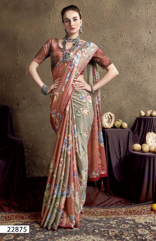 VALLABHI PRINTS GAUTAMI VOL 3 22871- 22876 ETHNIC STYLE BRASSO SAREE