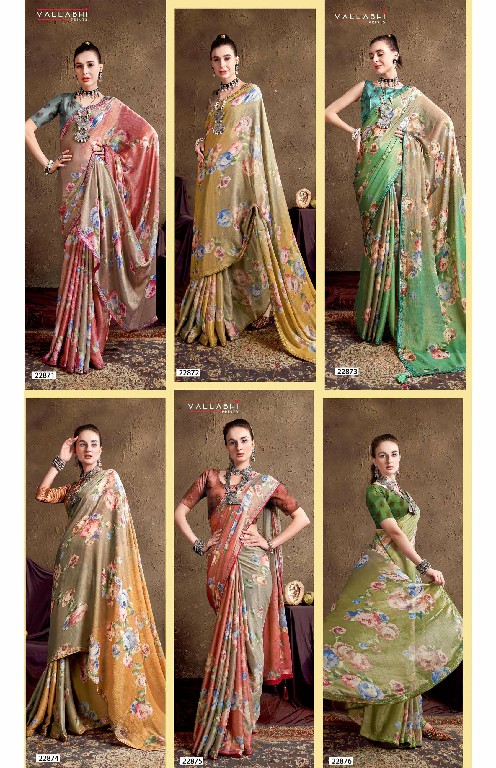 VALLABHI PRINTS GAUTAMI VOL 3 22871- 22876 ETHNIC STYLE BRASSO SAREE