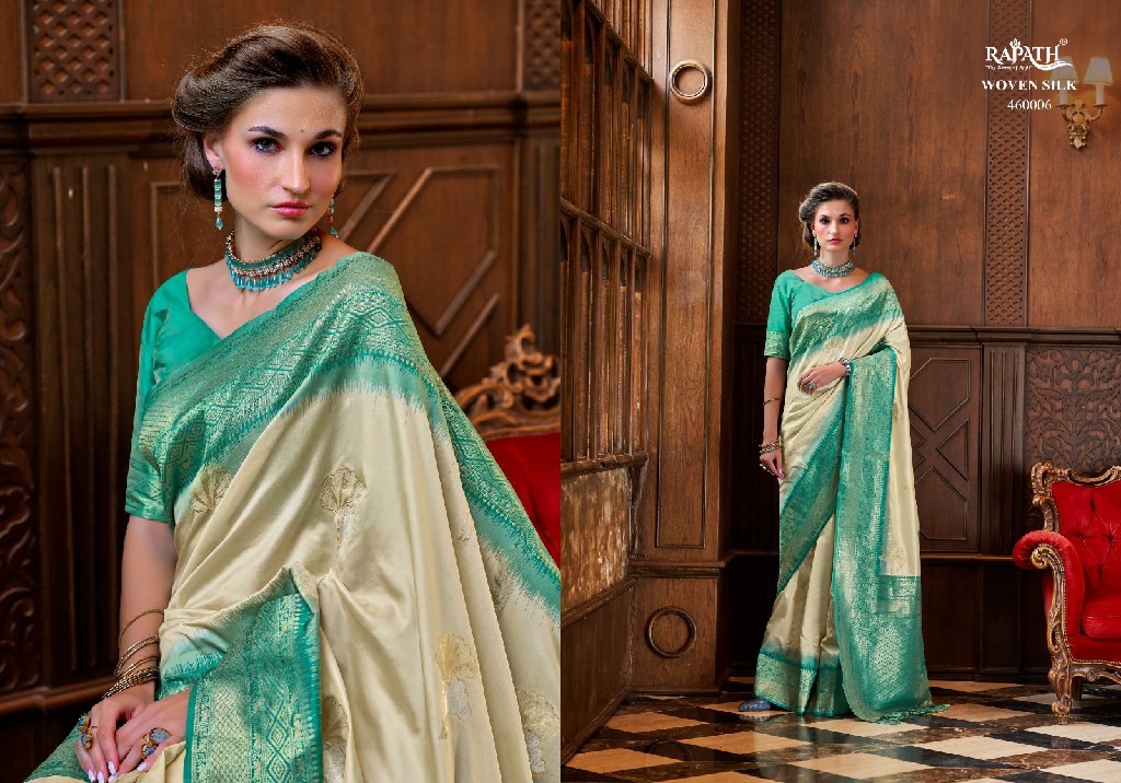 Rajpath Roseberry Silk Wholesale Pure Weaving Silk With Zari Woven Butta Sarees