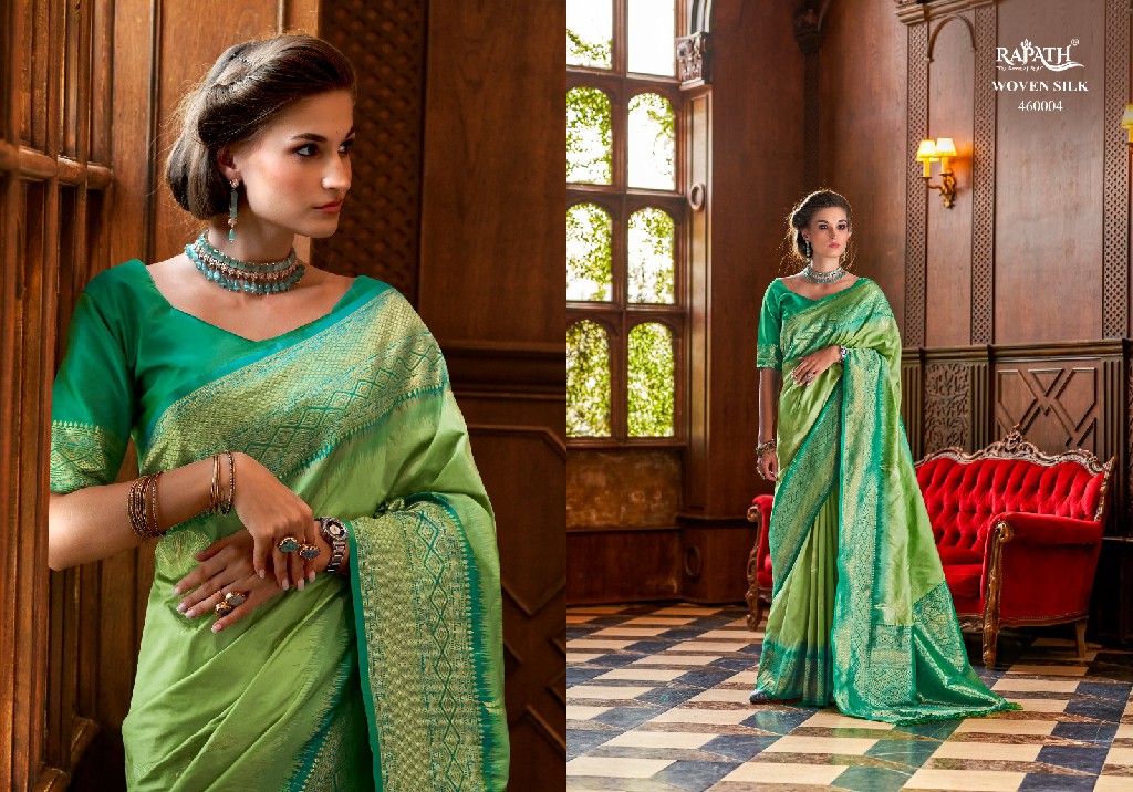 Rajpath Roseberry Silk Wholesale Pure Weaving Silk With Zari Woven Butta Sarees