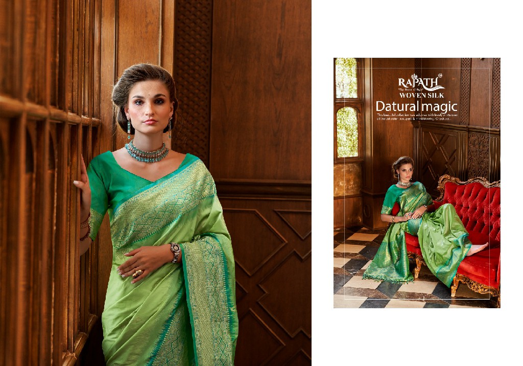 Rajpath Roseberry Silk Wholesale Pure Weaving Silk With Zari Woven Butta Sarees