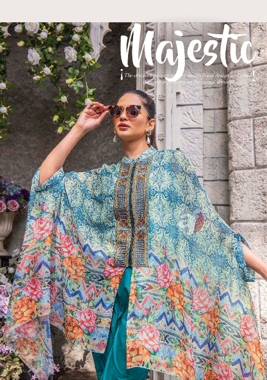 Anju Cape Style Wholesale Designer Cape Style Top With Bottom