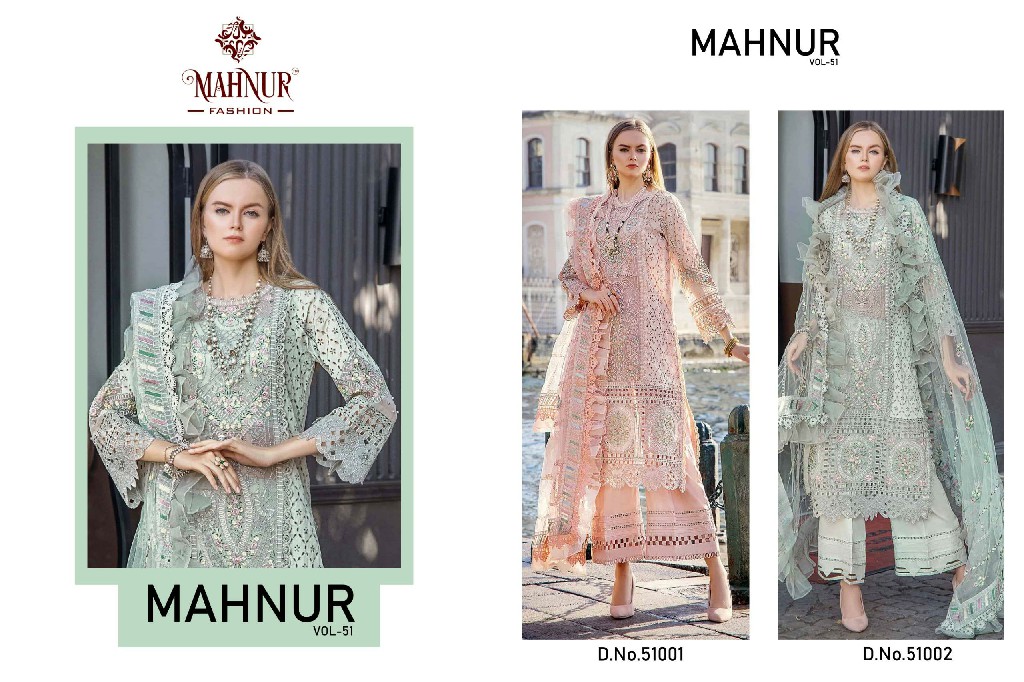 MAHNUR PRESENTS MAHNUR VOL 51 HIT DESIGN PAKISTANI SALWAR KAMEEZ