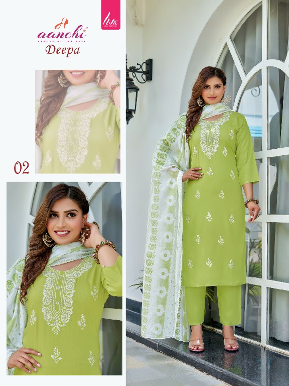 AANCHI KURTIS PRESENTS DEEPA FULL STITCH CASUAL WEAR RAYON SALWAR KAMEEZ