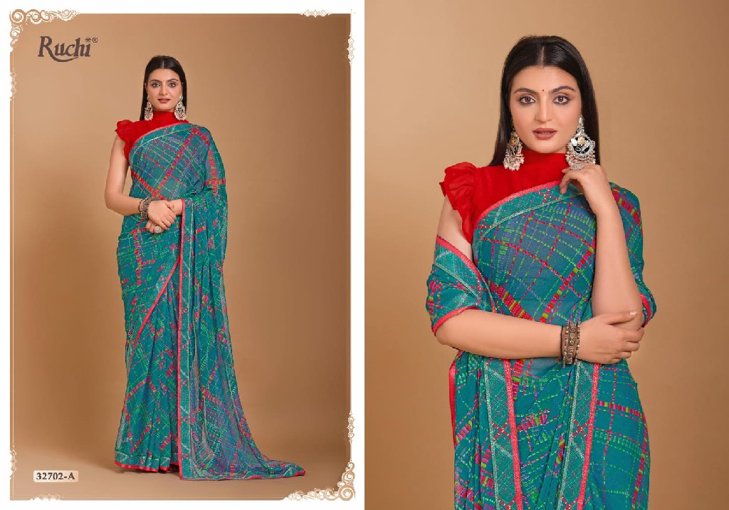 VANILLA VOL 7 BY RUCHI ADORABLE FANCY CHIFFON SAREE WHOLESALER