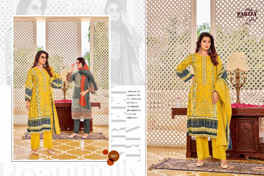 Pakiza Umam Vol-38 Wholesale Heavy Bored Work Dress Material