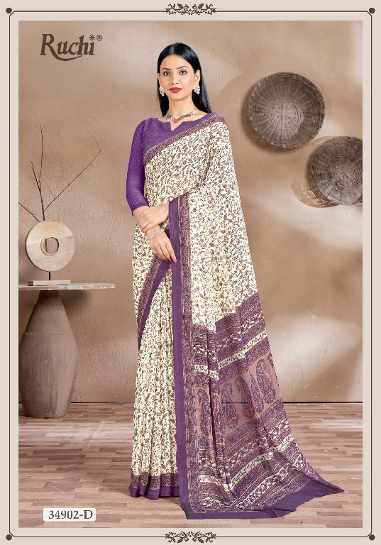 STAR CHIFFON VOL-161 BY RUCHI FESTIVAL WEAR FANCY CLASSY LOOK SAREE WHOLESALER