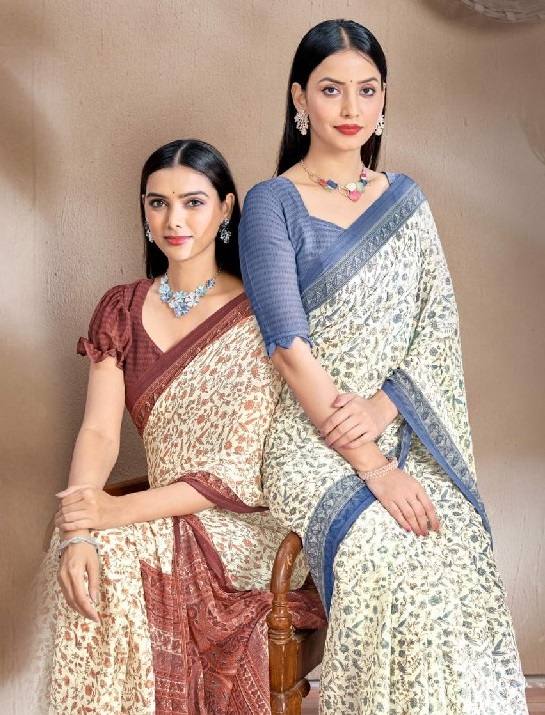 STAR CHIFFON VOL-161 BY RUCHI FESTIVAL WEAR FANCY CLASSY LOOK SAREE WHOLESALER