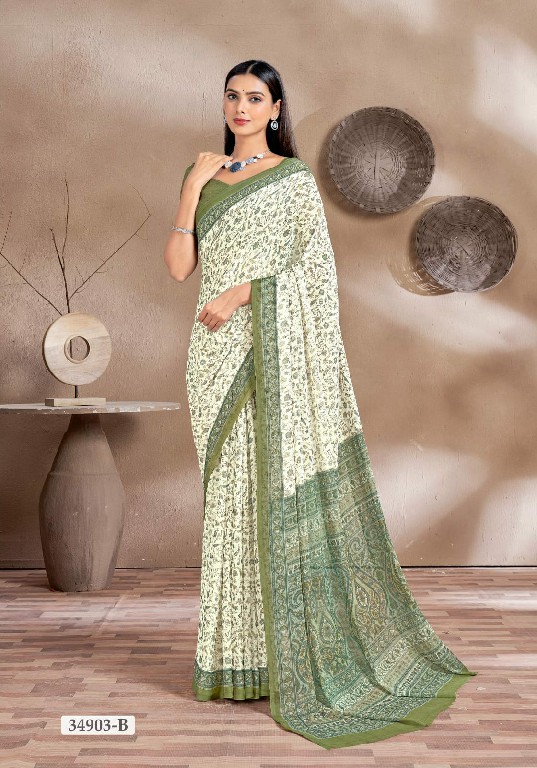 STAR CHIFFON VOL-161 BY RUCHI FESTIVAL WEAR FANCY CLASSY LOOK SAREE WHOLESALER