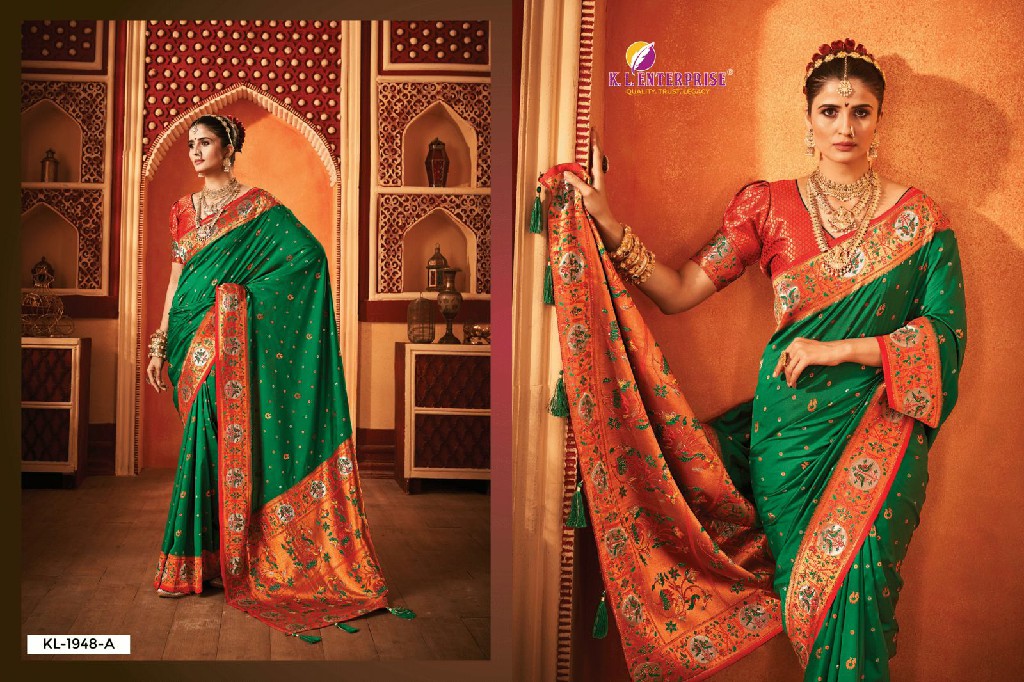 GEETANSHI KOYARI SILK 1948 COLOURS ADORABLE FANCY BANARASI SILK SIROSKI WORK SAREE