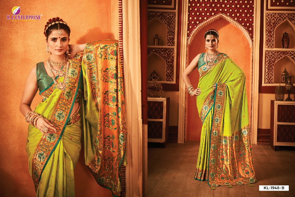 GEETANSHI KOYARI SILK 1948 COLOURS ADORABLE FANCY BANARASI SILK SIROSKI WORK SAREE