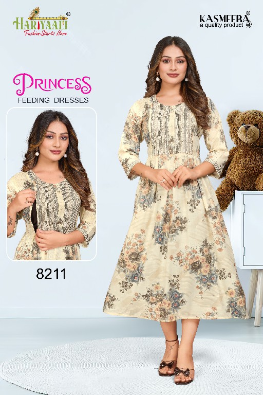 HARIYAALI PRINCESS VOL 2 FANCY RAYON CAPSUAL COMFY WEAR FULL STITCH FEEDING TOP COMBO SET