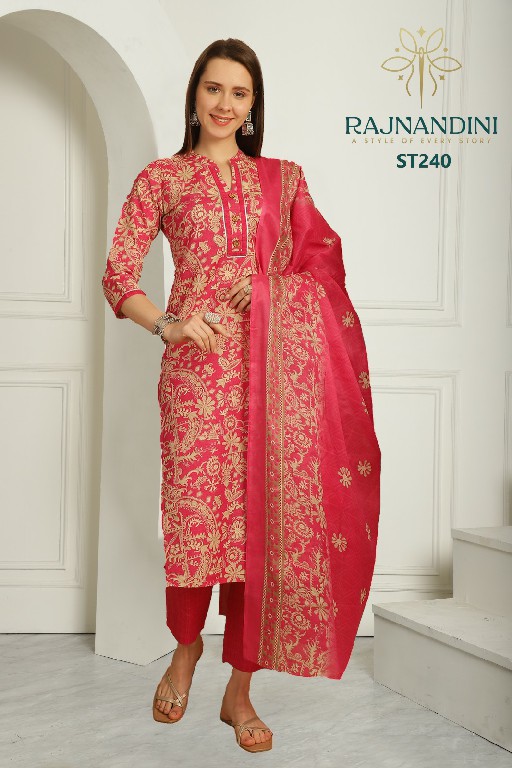 Rajnandini Vamika Wholesale Indo Cotton 3 Piece Salwar Suits