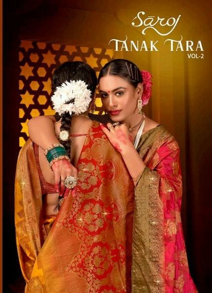 Saroj Tanak Tara Vol-2 Wholesale Soft Dola Silk Rich Pallu Sarees