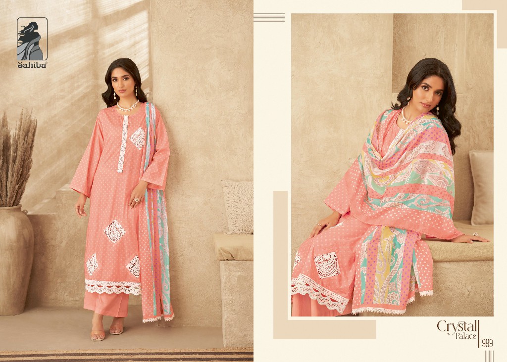 Sahiba Crystal Palace Wholesale Pure Cotton Lawn With Embroidery Salwar Suits