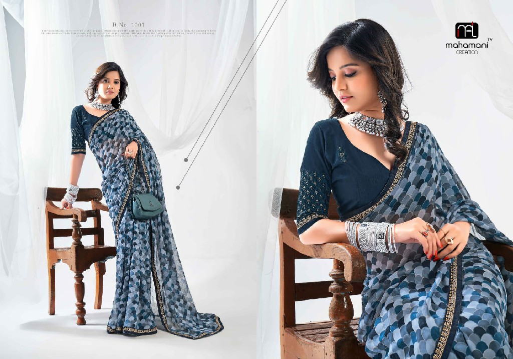 Mahamani Kum Kum Wholesale Heavy Georgette Printed Sarees