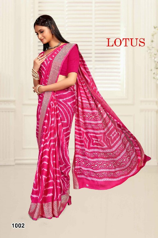 Mahamani Lotus Wholesale Heavy Moss Print Viscose Border Sarees