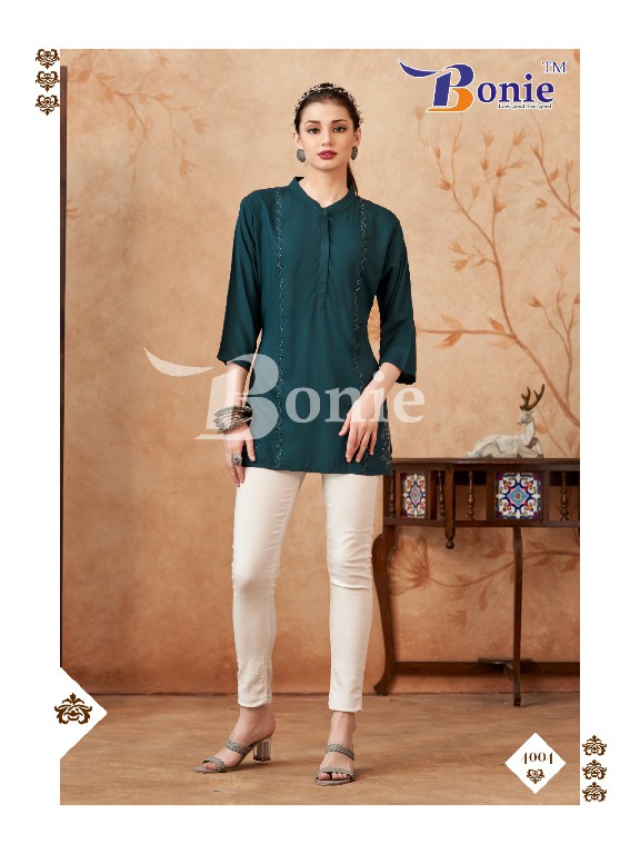 Bonie Berkha Vol-4 Wholesale Stone Work Short Tops