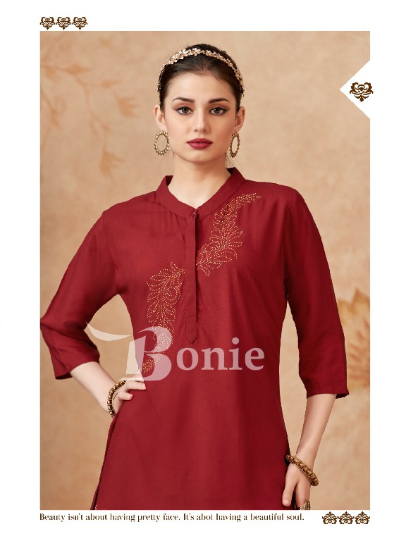 Bonie Berkha Vol-4 Wholesale Stone Work Short Tops