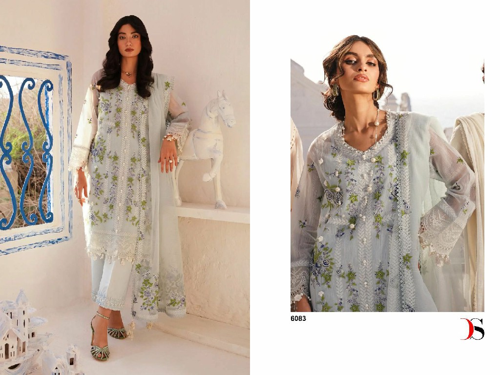 Deepsy Sana Safinaz Muzlin Embroidered 24 Wholesale Indian Pakistani Suits