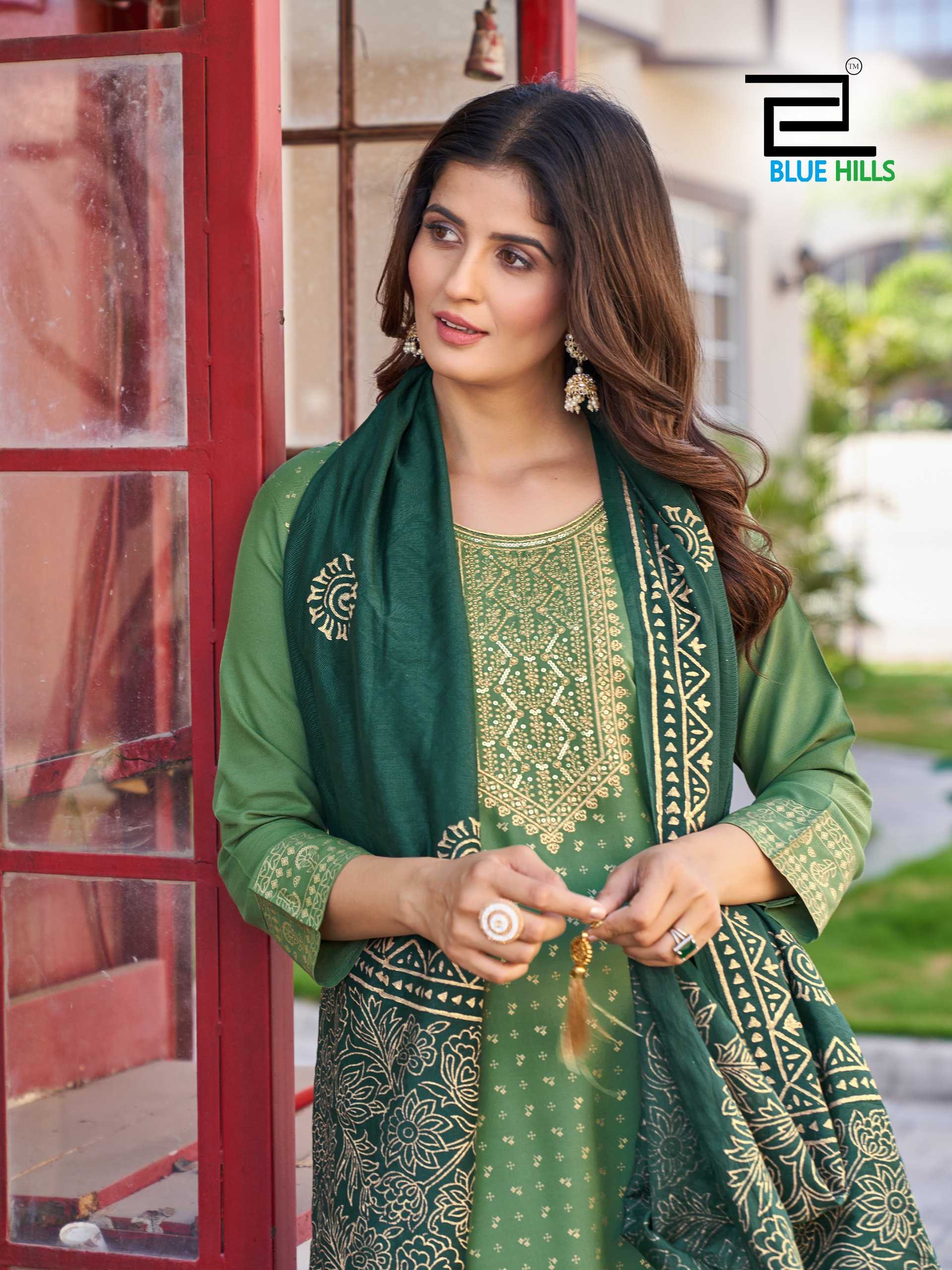 ROYAL TOUCH VOL 10 BY BLUE HILLS FANCY RAYON READYMADE ELEGANT LOOK BIG SIZE SALWAR KAMEEZ