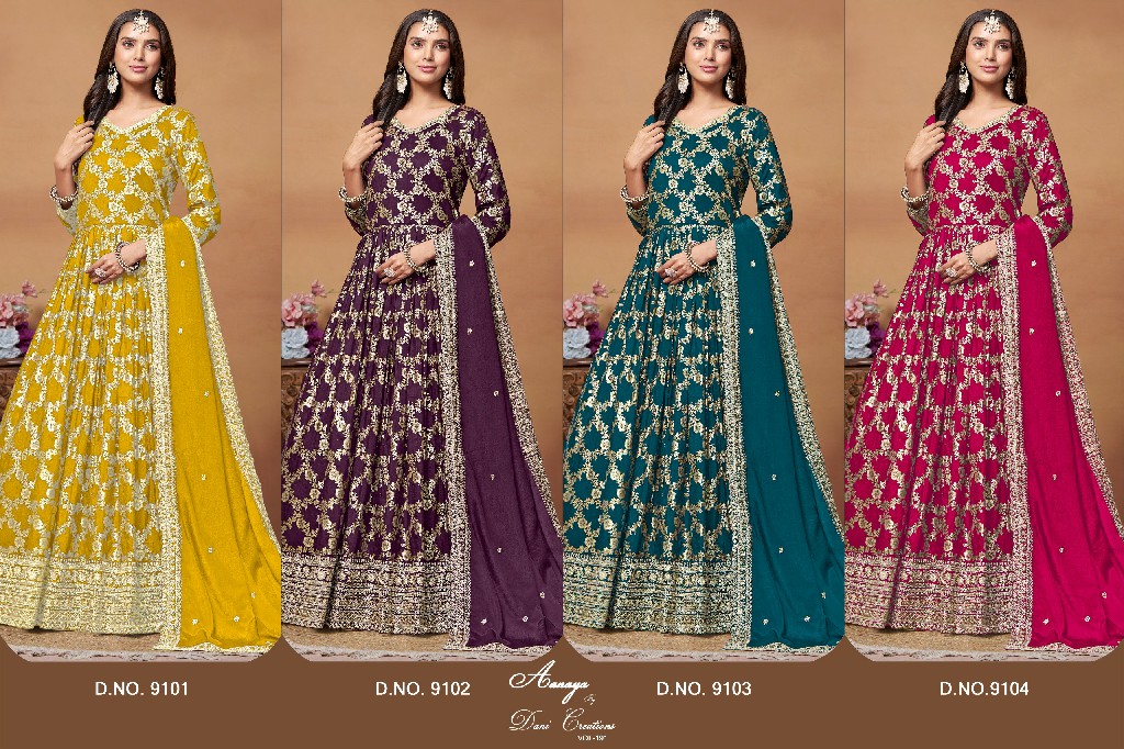 Twisha Aanaya Vol-191 By Dani Creations Wholesale Designer Anarkali Salwar Suits