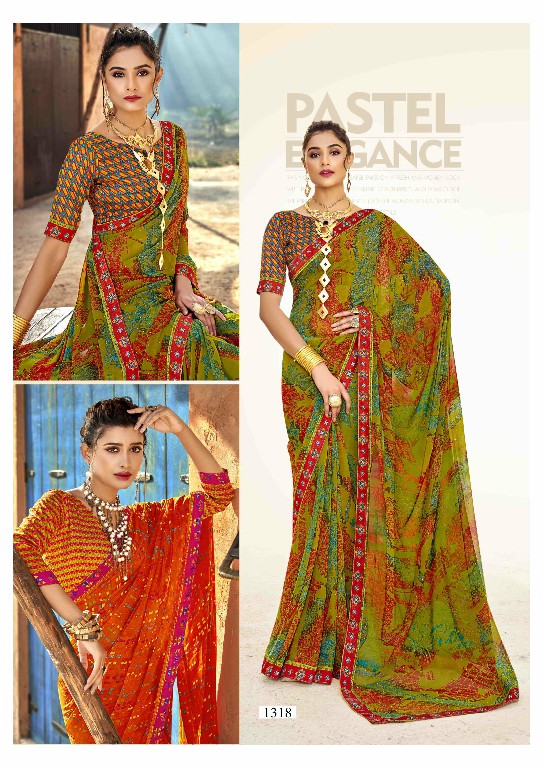 Vallabhi Griva Wholesale Georgette Fabrics Ethnic Sarees