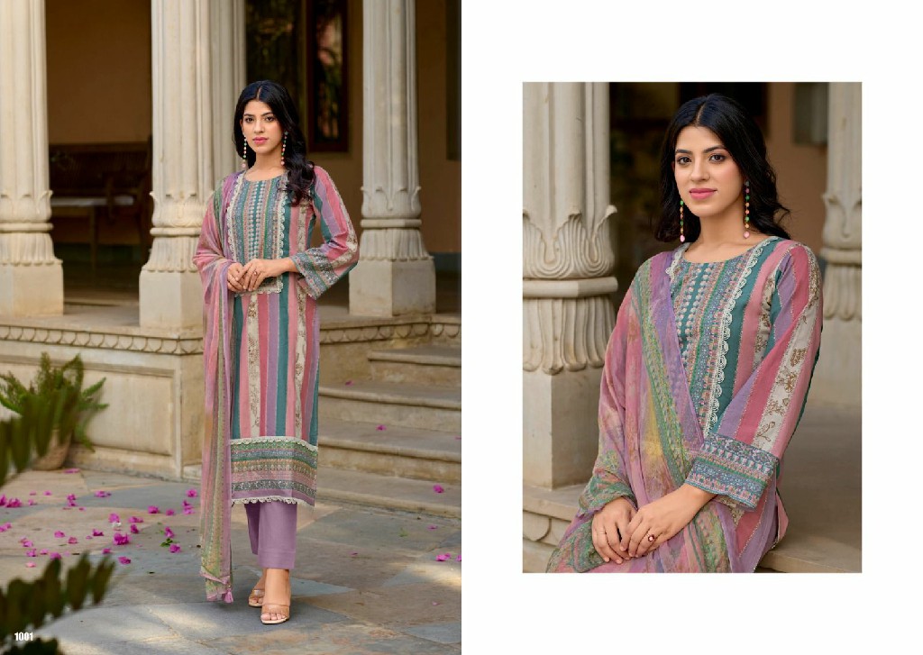 Kilory Hania Wholesale Pure Lawn Cotton With Fancy Lace Salwar Suits