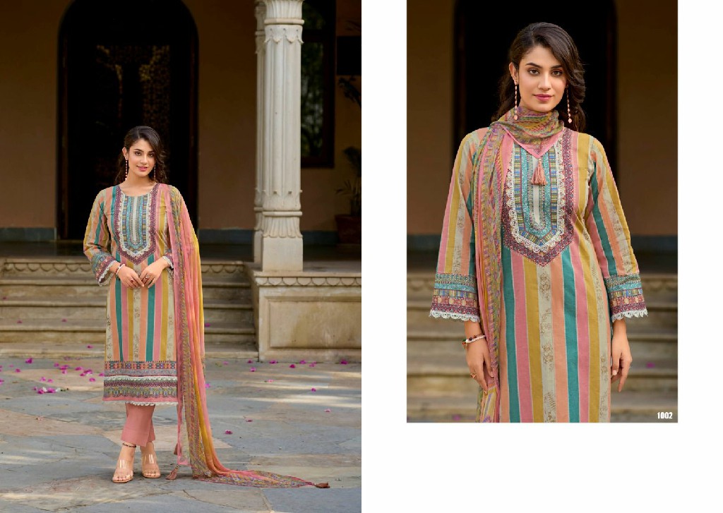 Kilory Hania Wholesale Pure Lawn Cotton With Fancy Lace Salwar Suits