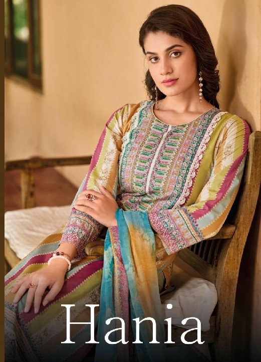 Kilory Hania Wholesale Pure Lawn Cotton With Fancy Lace Salwar Suits