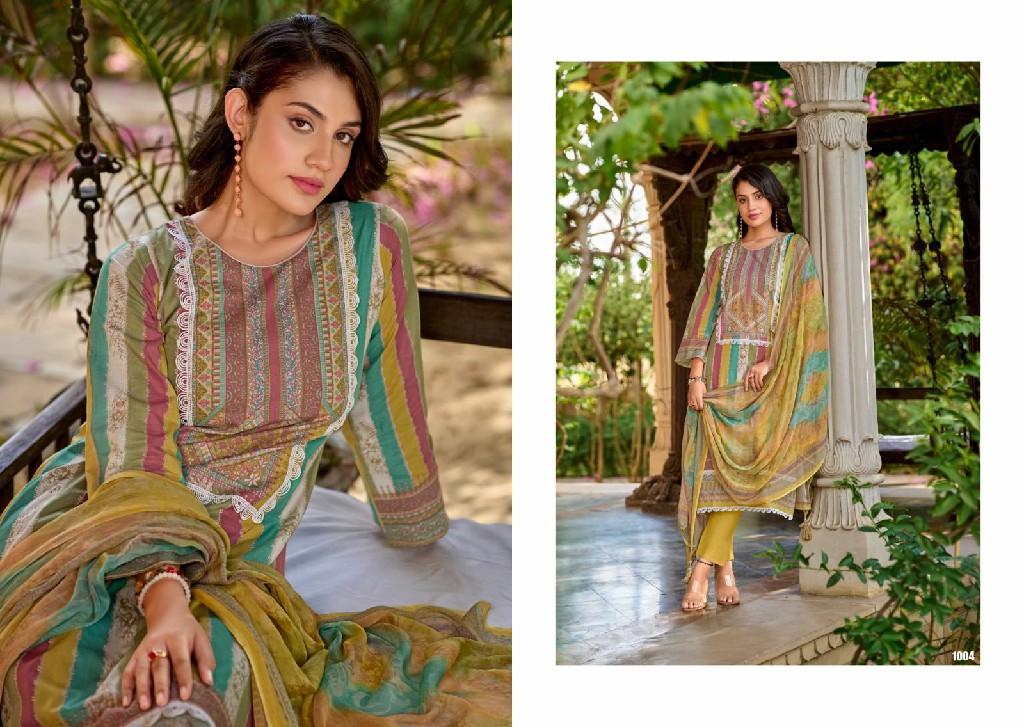 Kilory Hania Wholesale Pure Lawn Cotton With Fancy Lace Salwar Suits