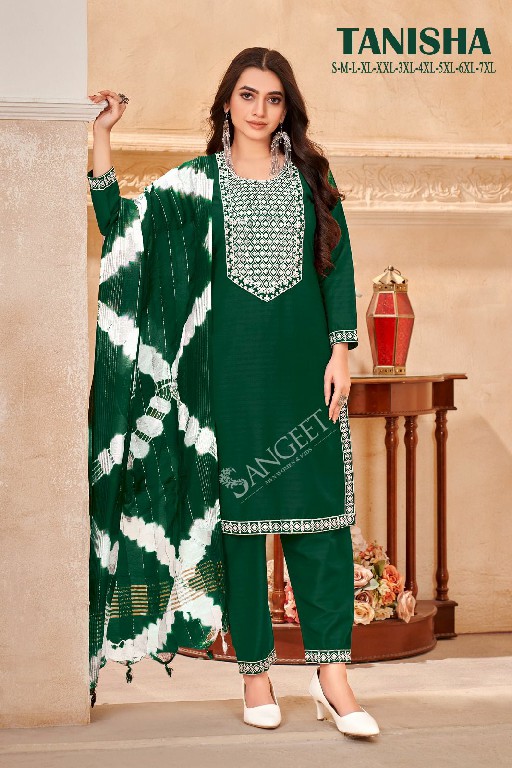 Sangeet Tanisha Wholesale Viscose Rayon Kurti With Pant And Dupatta