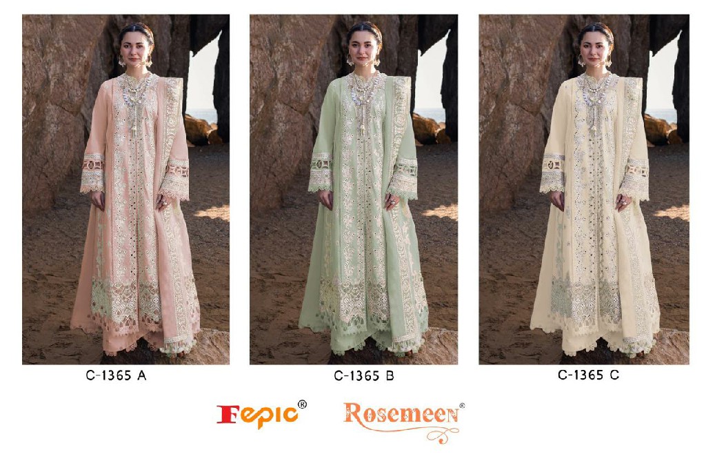 Fepic Rosemeen C-1365 Wholesale Indian Pakistani Salwar Suits