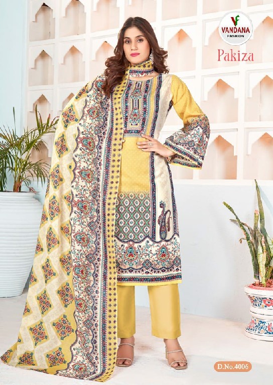 Vandana Pakiza Vol-4 Wholesale Soft Cotton With Swarovski Diamond Work Dress Material