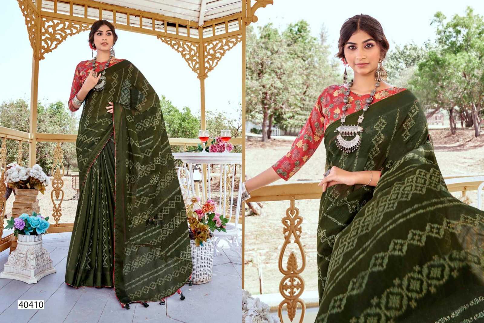 DREAMGIRL BY 5D DESIGNER 40407-40414 ETHNIC STYLE SOFT DIAMOND SILK SAREE WITH BLOUSE