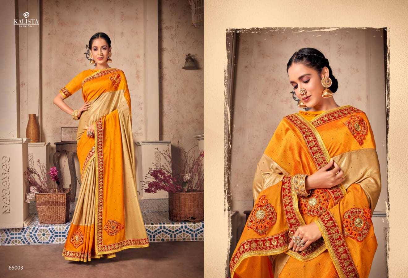 KALISTA PRESENTS BIG BOSS FANCY VICHITRA PRETTY LOOK SAREE WITH BLOUSE SUPPLIER