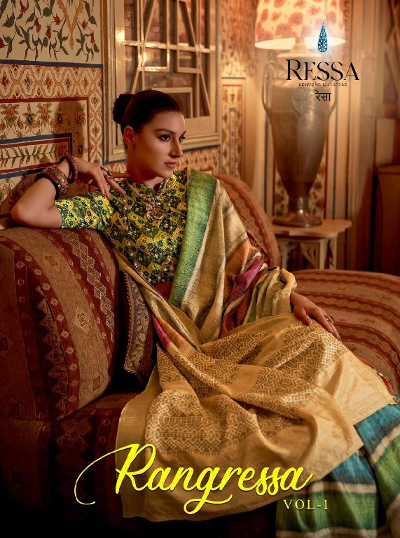 Ressa Rangressa Vol-1 Wholesale Kotha Jari Designer Indian Sarees