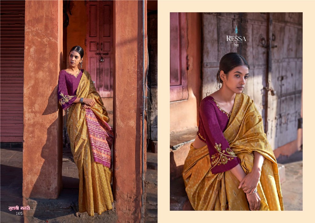 Ressa Gulabi Nagari Wholesale Dolphin Wholesale Exclusive Sarees