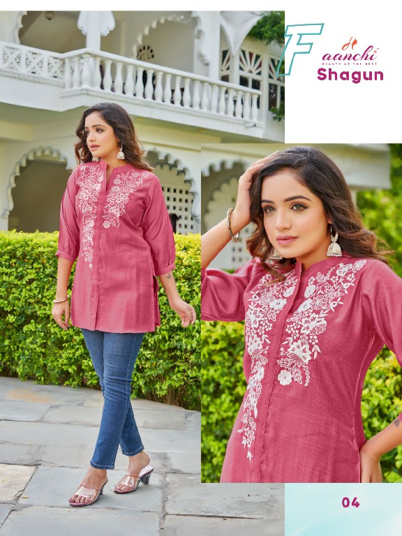 Aanchi Shagun Wholesale Fancy Embroidery Work Short Tops