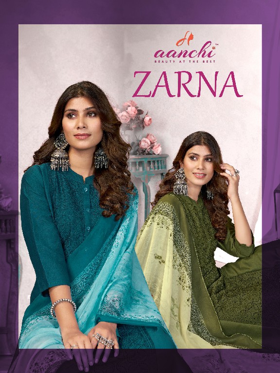 Aanchi Zarna Wholesale Readymade Three Piece Salwar Suits