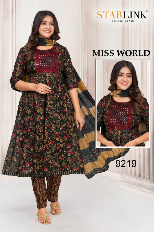 Starlink Miss World Wholesale Capsule Print With Embroidery Readymade Three Piece Suits Combo